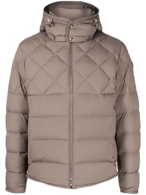 Moncler quilted hooded padded jacket - Grey