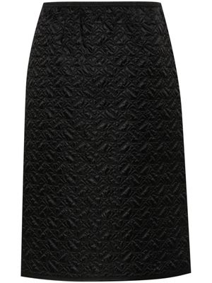 Moncler quilted pencil skirt - Black
