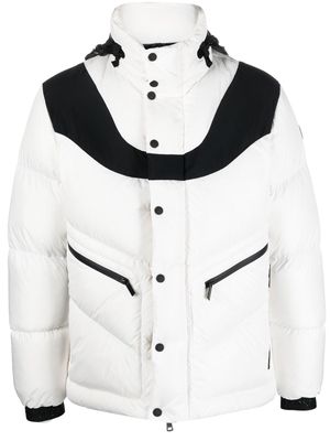 Moncler quilted puffer coat - White