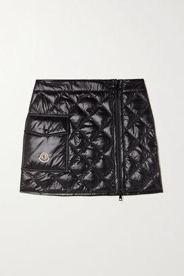 Moncler - Quilted Shell Down Mini Skirt - Black