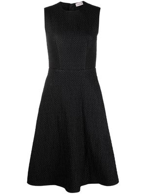 Moncler quilted sleeveless flared dress - Black