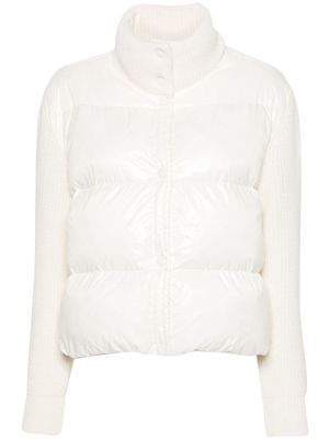 Moncler quilted wool cardigan - White