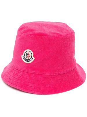 Moncler reversible logo-patch bucket hat - Pink