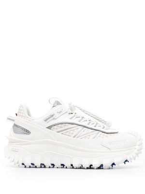 Moncler ridged lace-up sneakers - White