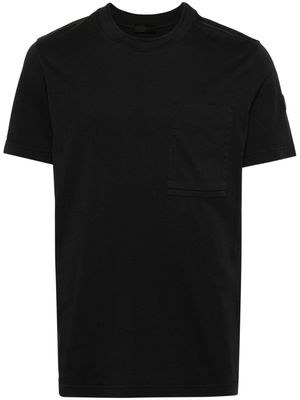 Moncler rubberised-logo cotton T-shirt - Black