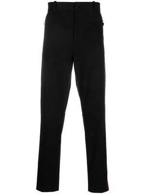 Moncler side-stripe tapered trousers - Black
