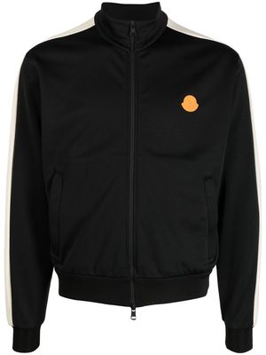 Moncler side-stripe track jacket - Black