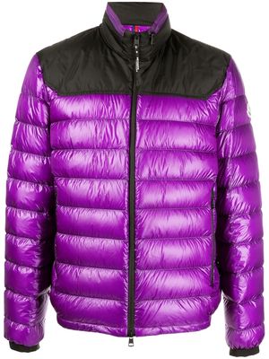 Moncler Silvere high-neck puffer jacket - Purple