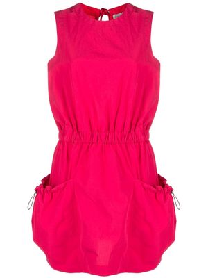Moncler sleeveless cotton mini dress - Pink
