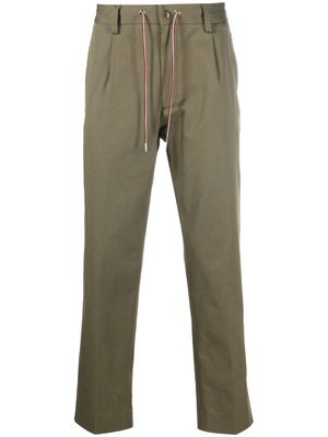 Moncler slim-cut chino trousers - Green