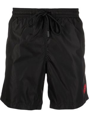 Moncler Spider Man logo-patch swim shorts - 999 BLACK