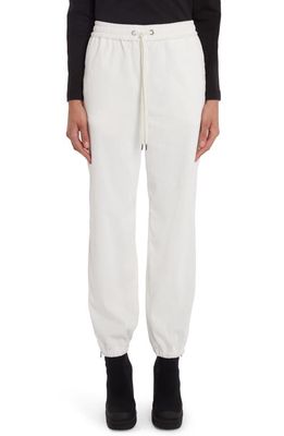 Moncler Stretch Corduroy Joggers in White