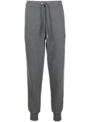 Moncler stripe-detail fleece track pants - Grey