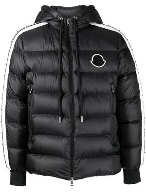 Moncler stripe-detail padded jacket - Black