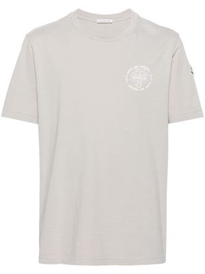 Moncler surf-motif cotton T-shirt - Grey