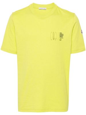 Moncler surfboard-print cotton T-shirt - Green