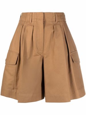 Moncler tailored cargo-pocket shorts - Neutrals