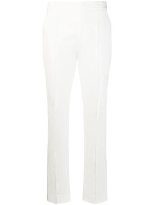 Moncler tapered cotton trousers - White