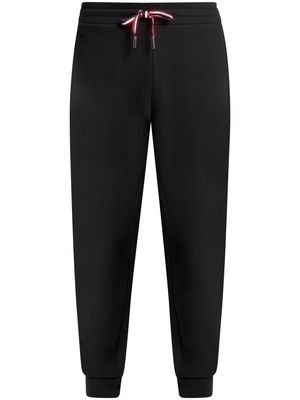 Moncler tapered-leg cotton track pants - Black