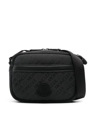 Moncler Tech logo-jacquard messenger bag - Black