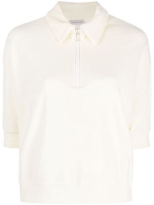 Moncler terrycloth polo shirt - Neutrals