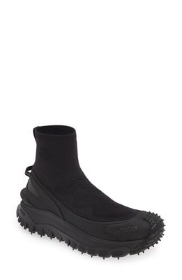 Moncler Trailgrip Sock Sneaker in Black