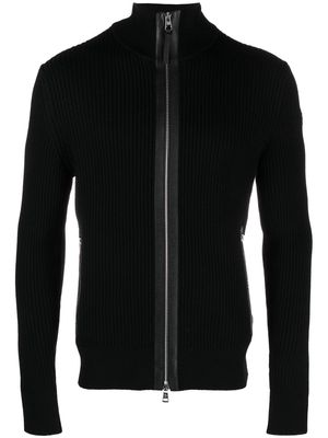 Moncler two-way zip-up cardigan - Black