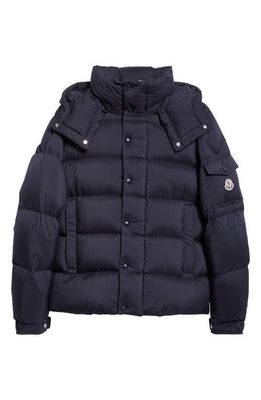 Moncler Vezere Quilted Down Jacket in Obsidian Blue