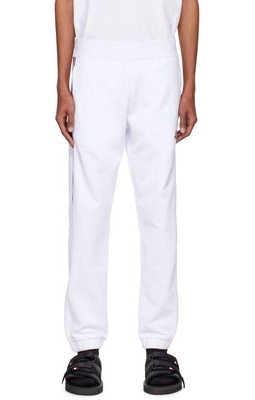 Moncler White Tricolor Lounge Pants