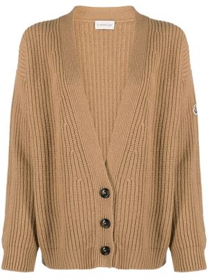 Moncler wool-blend cardigan - Brown