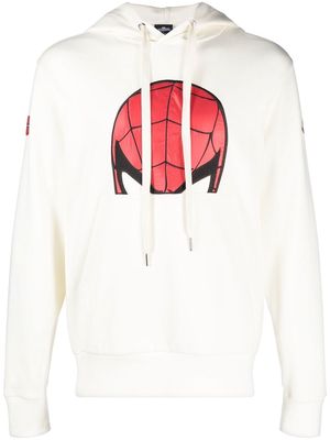 Moncler x Marvel Spider-Man print hoodie - White