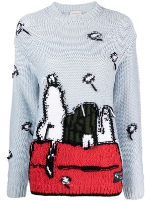 Moncler x Peanuts knitted jumper - Blue