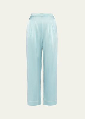 Mondain Pleated Silk Pajama Pants