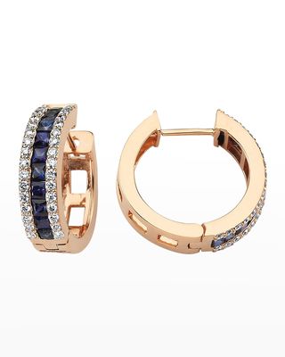 Mondrian Sapphire and Diamond Earrings