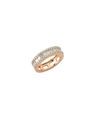 Mondrian White Diamond Ring, Size 7