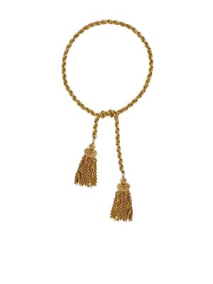 Monet Pre-Owned 1970s chain tassel necklace - Gold