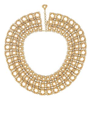 Monet Pre-Owned 1970s geometric chain necklace - Gold