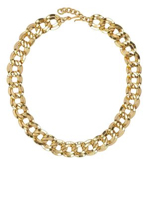 Monet Pre-Owned 1980s chunky curb chain necklace - Gold