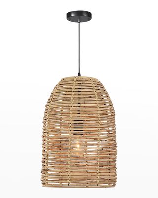 Monica Bamboo Basket Pendant Light