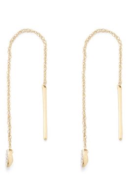 Monica Vinader 14K Gold Marquise Diamond Threader Earrings in 14Kt Solid Gold