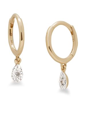 Monica Vinader 14kt recycled yellow gold diamond earrings