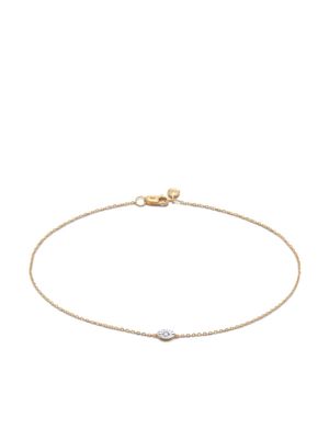 Monica Vinader 14kt yellow gold diamond chain bracelet