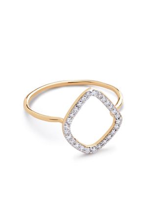Monica Vinader 14kt yellow gold Riva Kite diamond ring