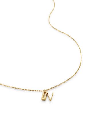 Monica Vinader Alphabet adjustable necklace - Gold