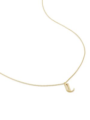 Monica Vinader Alphabet J adjustable necklace - Gold