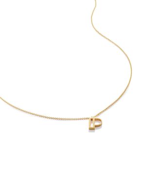 Monica Vinader Alphabet P pendant necklace - GOLD