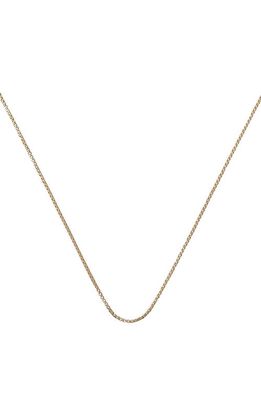 Monica Vinader Box Chain Necklace in Yellow Gold