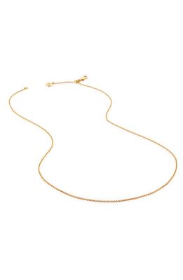 Monica Vinader Chain Link Necklace in Yellow Gold