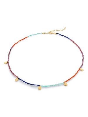 Monica Vinader Dahlia gemstone beaded necklace - Blue