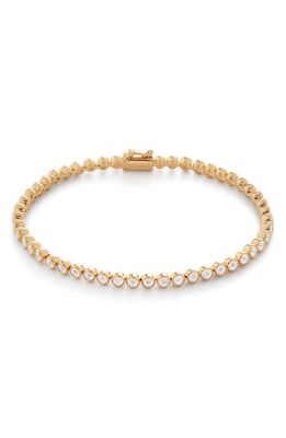 Monica Vinader Diamond Essential Tennis Bracelet in 18Ct Gold Vermeil On Sterling